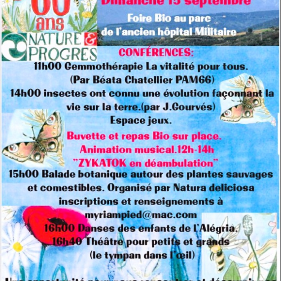 Participez à la Foire Bio du 15 septembre à Amélie les Bains