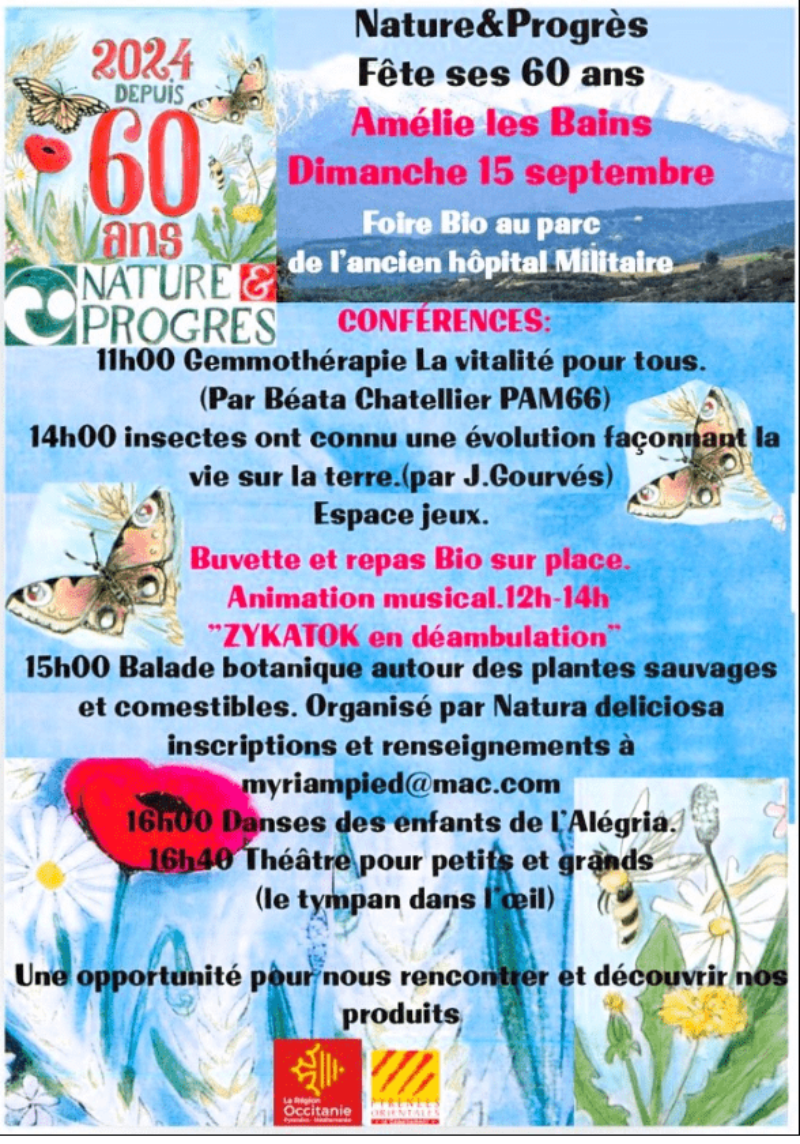 Participez à la Foire Bio du 15 septembre à Amélie les Bains